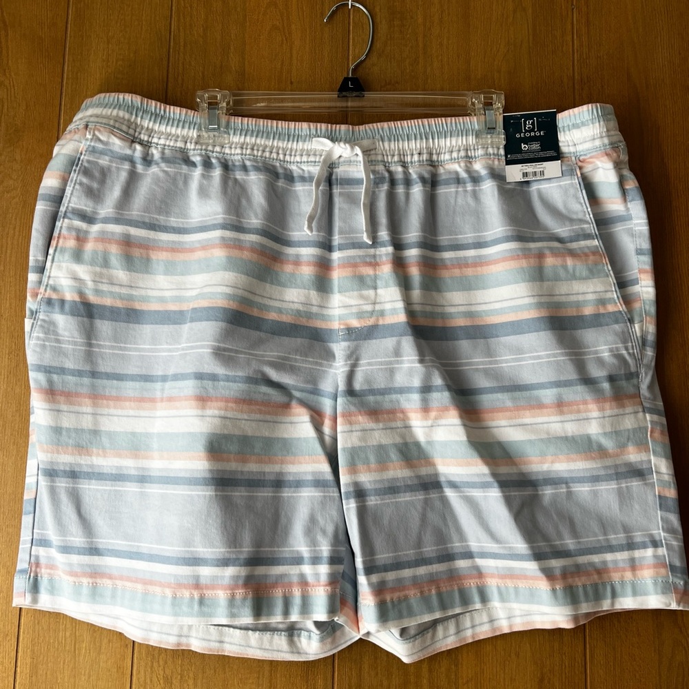 George Blue and Gray Swim Trunks for Ultimate Beach Comfort